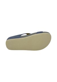 Scarpa grigia con punta arrotondata, design a ritaglio e suola leggera e texturizzata. La suola ha un motivo a righe per una migliore aderenza ed è di colore crema.