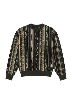 Colucci, FLATKNIT SWEATER - Πουλόβερ - aop green