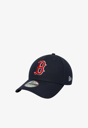 Dark navy baseball cap with red and white Boston Red Sox B logo on front and a curved brim.