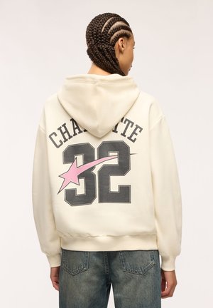 Terranova, FELPA CON STAMPA - Felpa con cappuccio - bianco lana