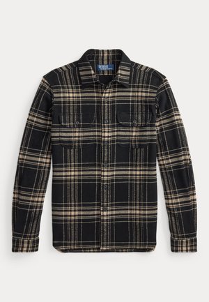Polo Ralph Lauren CLASSIC FIT PLAID FLANNEL WORKSHIRT - Overhemd - black/cream
