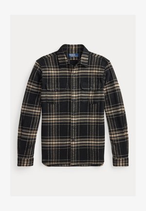 Polo Ralph Lauren CLASSIC FIT PLAID FLANNEL WORKSHIRT - Overhemd - black/cream