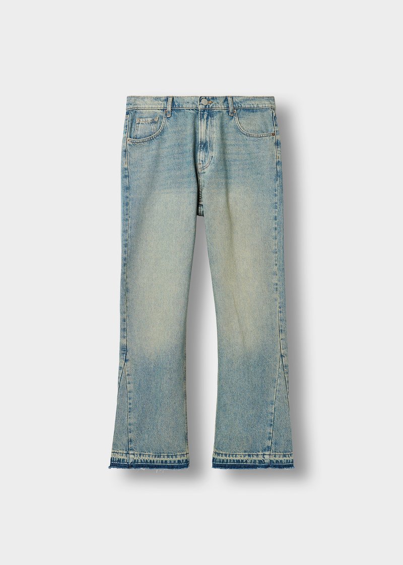 Burocs FLARED OPEN HEM - Flared jeans - azure blue/blå - Zalando.dk