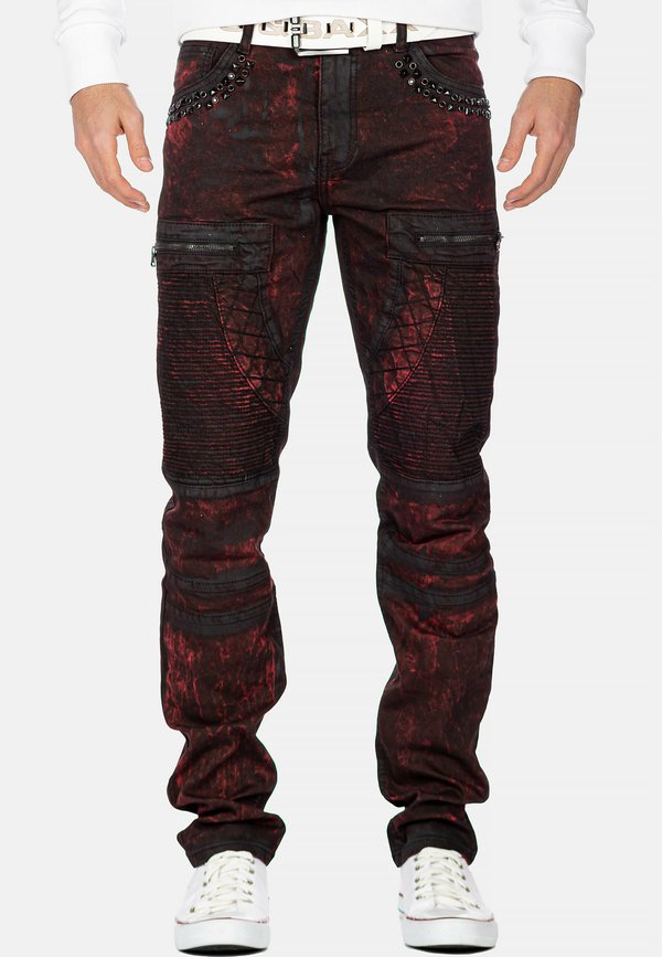 Jeans Straight Leg - bordeaux