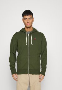 Levi's® THE ORIGINAL - Camisola com fecho - mossy green