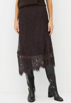 NÜ Denmark, ESSIE SKIRT - A-snit nederdel - brown