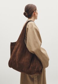 Massimo Dutti SPLIT - Handbag - light brown