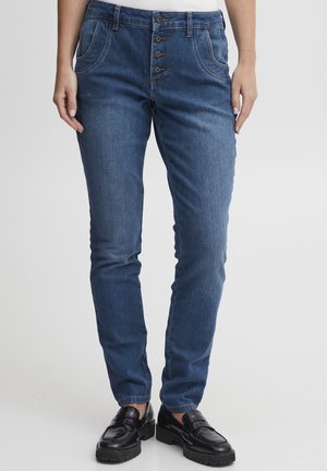 PULZ PZMELINA - Jean slim - medium blue denim