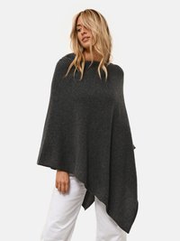 Poncho - anthracite chiné