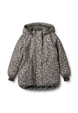TOVE - Winter coat - black sea open flowers