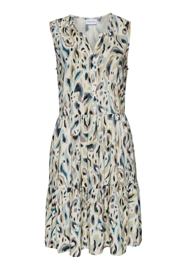 Freizeitkleid - sand bedruckt