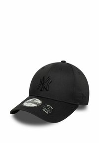 Cappellino da baseball nero con corona strutturata, logo ricamato, visiera curva e regolazione sul retro. Realizzato in tessuto resistente.