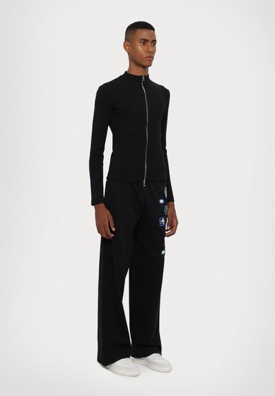 Dhruv Kapoor ZIPPED TURTLENECK UNISEX - Užtrauktuku užsegamas treningas - black