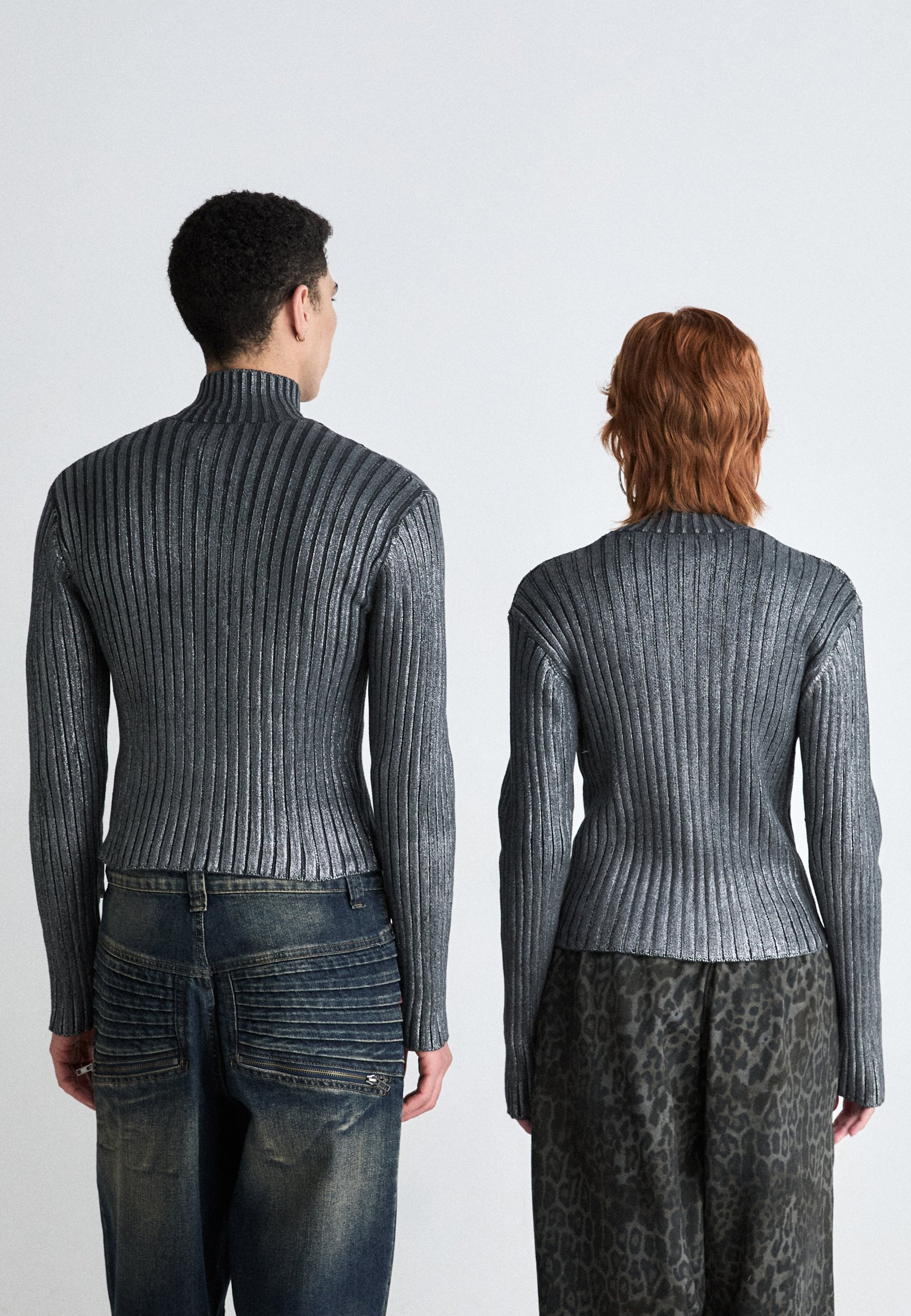 Jaded London FOIL LUCID UNISEX - Cardigan - grey - Zalando.co.uk
