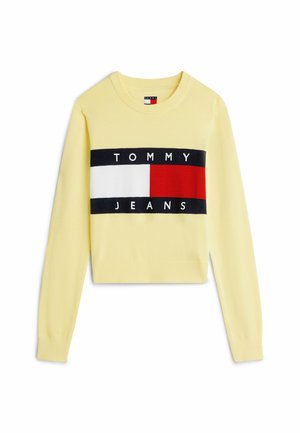 Tommy Jeans, DW0DW22930 - Striktrøje - citronella