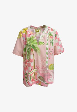 Smith&Soul, SMITH&SOUL GEMUSTERTE SCHLUPFBLUSE KURZARM - Bluse - rose powder
