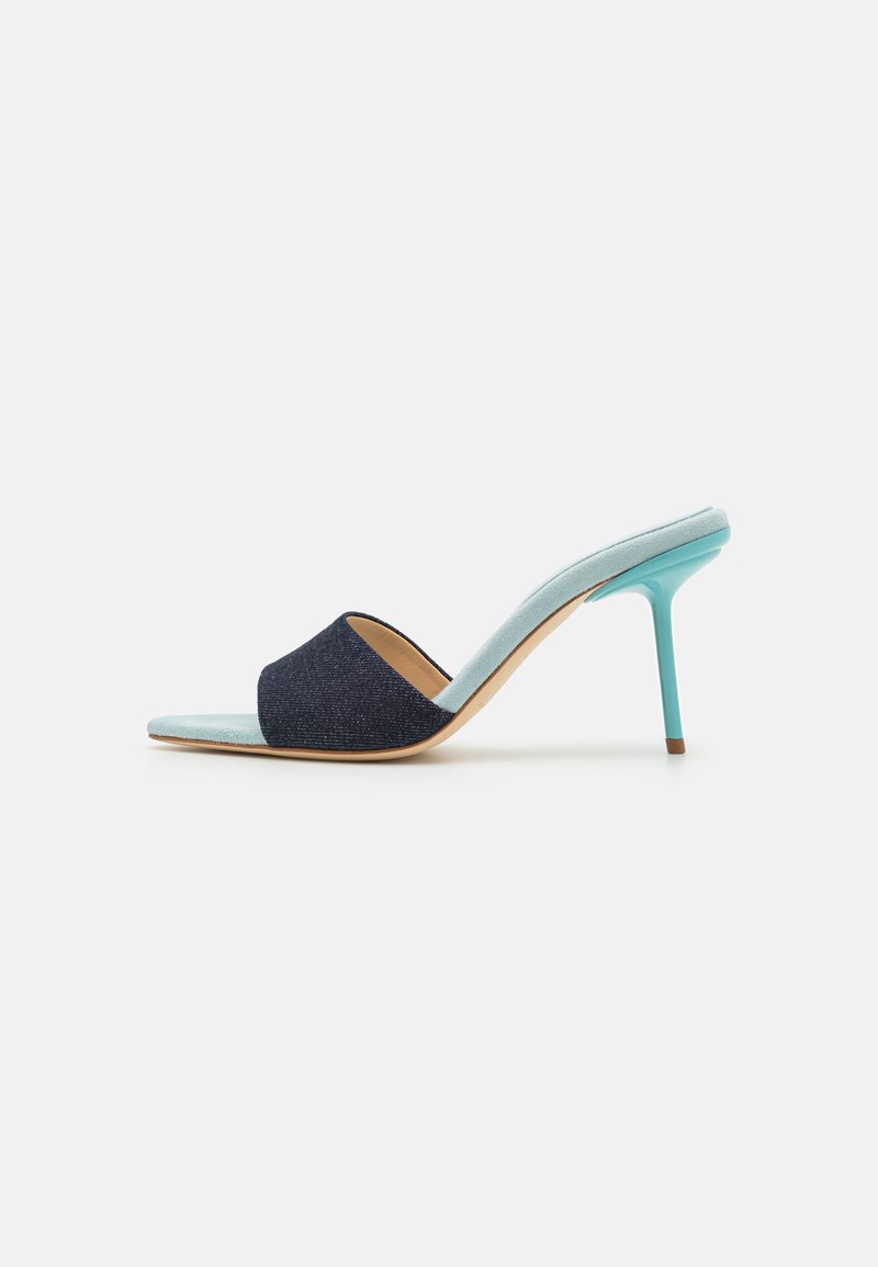 DEAR FRANCES LILIO - Kontsaga tagant lahtised kingad - denim