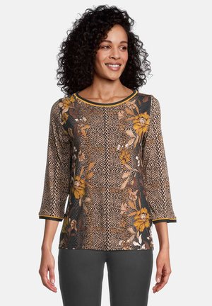 Long sleeved top - black/yellow