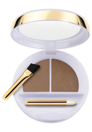 FLAWLESS EYEBROWS MODELLING WAX+COLOURED POWDER - Eyebrow powder - n.2 light brown