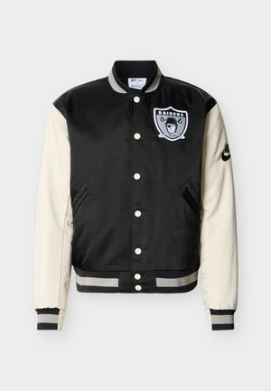 Nike Performance NFL LAS VEGAS RAIDERS JACKET - Klubruházat - black/natural/medium grey
