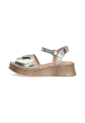 Platform sandals - silver coloured