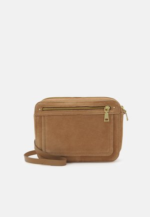 LEATHER - Taška s příčným popruhem - tan