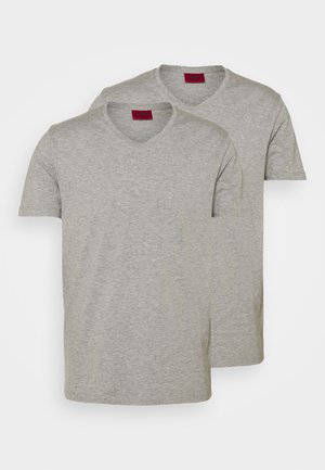 HUGO V NECK 2 PACK - Basic T-shirt - grey