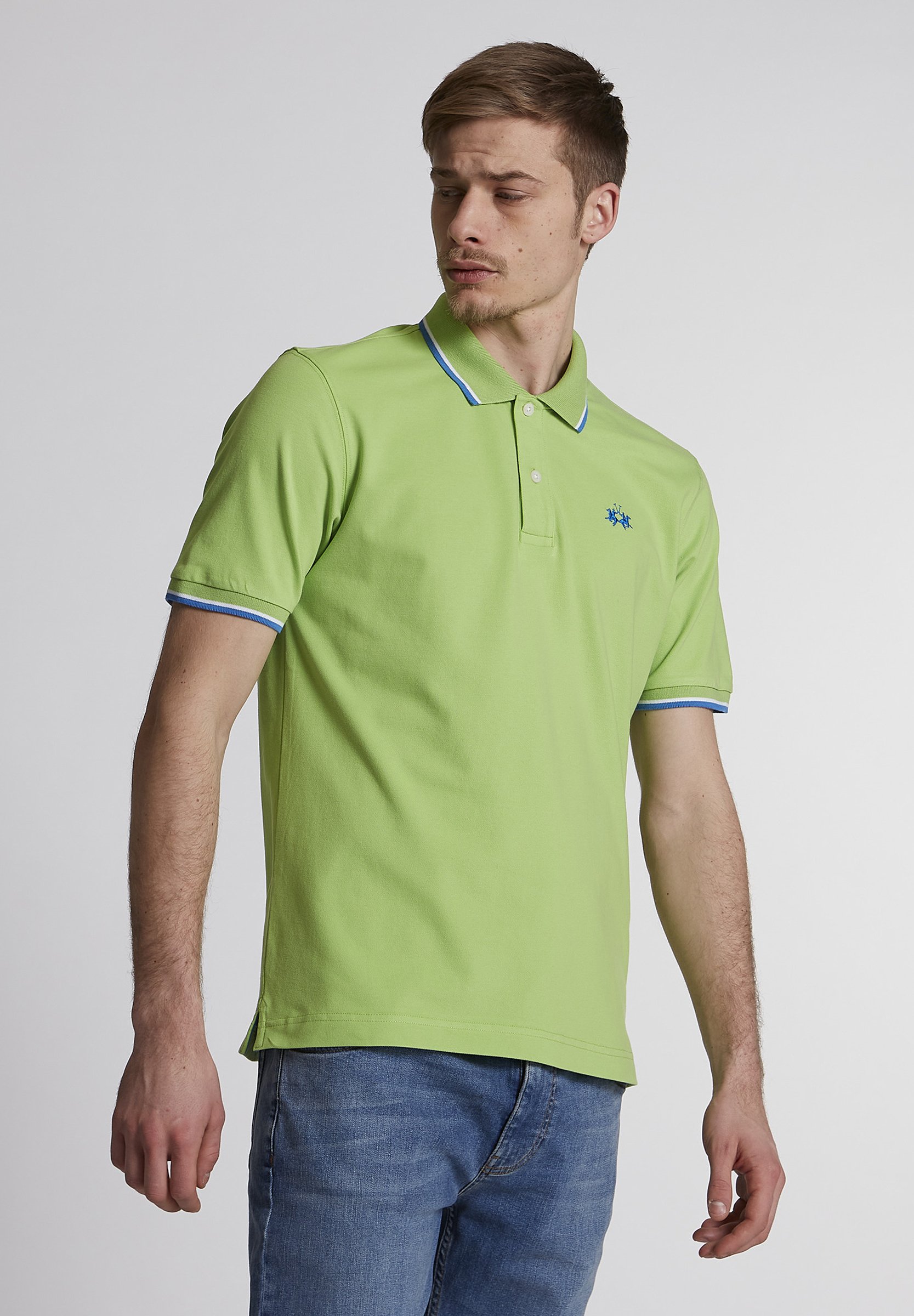 Yellow and green polo shirt Clearance