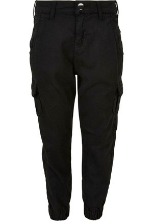 Urban Classics HIGH WAIST - Cargo trousers - black