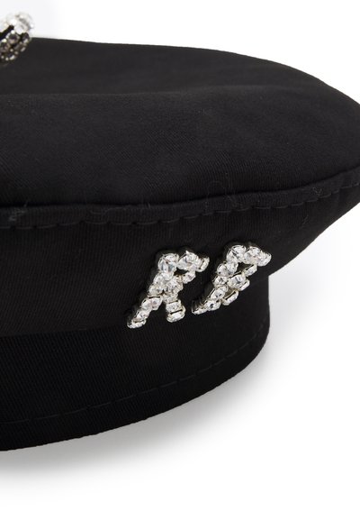 RUSLAN BAGINSKIY EMBELLISHED BERET - Adīta cepure - black