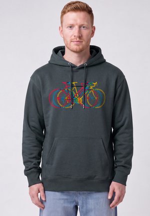 watapparel, FAHRRÄDER UNISEX - Hoodie - india ink grey