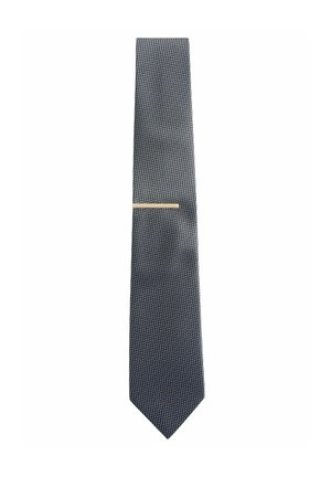 WIDE TEXTURED - Krawatte - grey