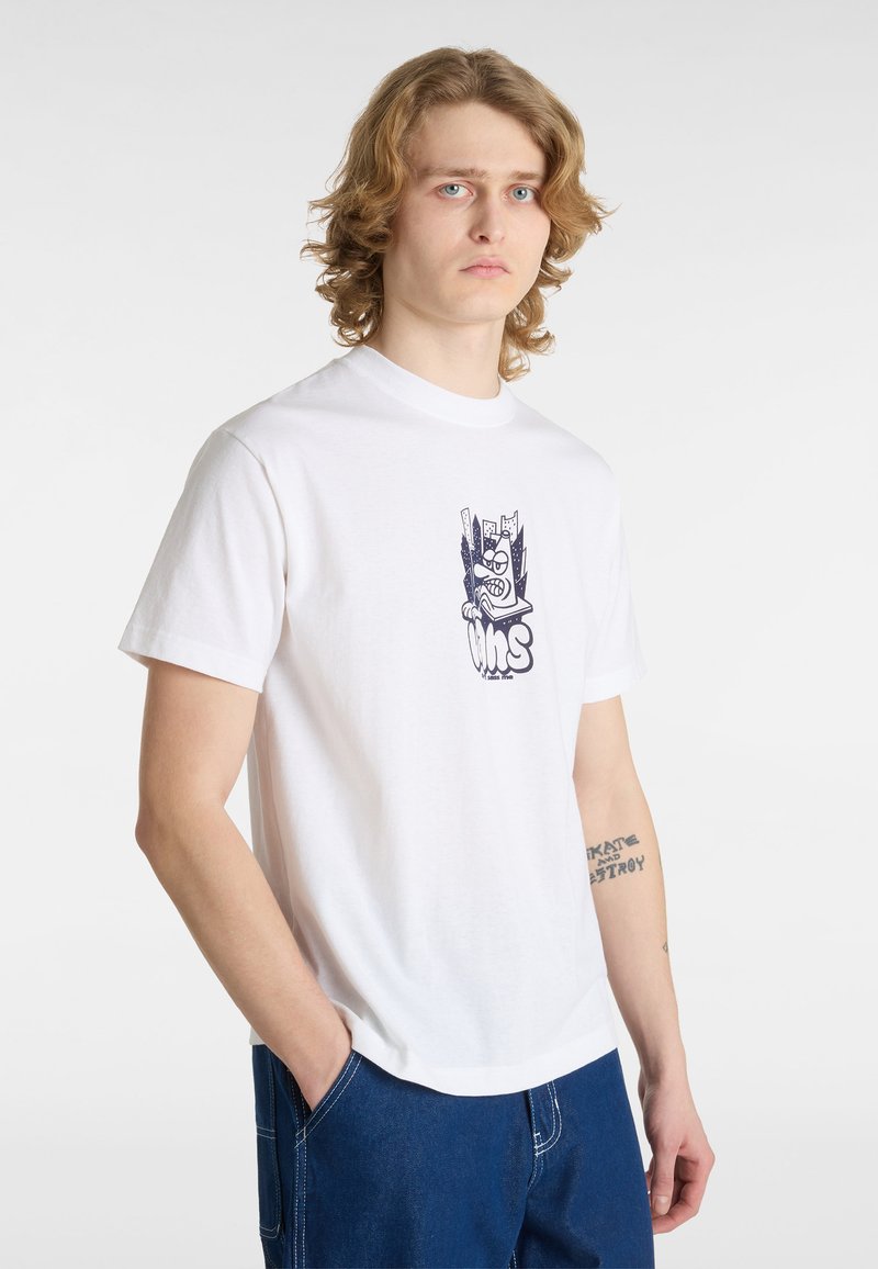 Vans TRAFFIC CONE - T-shirts print - white