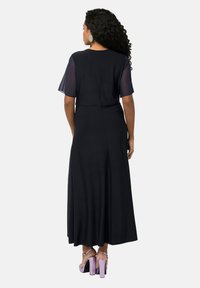 Ulla Popken SEQUINED SHORT SLEEVE  - Iltapuku - navy blue