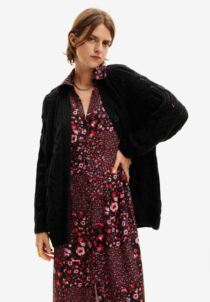 Desigual OPENWORK - Strickjacke - black/schwarz - Zalando.ch