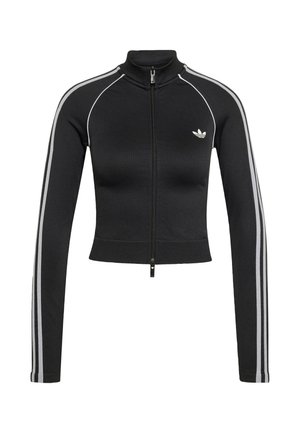 adidas Originals, ADIDAS ORIGINALS ESSENTIALS 3 STRIPES SEAMLESS TRACKTOP - Zip-up sweatshirt - black