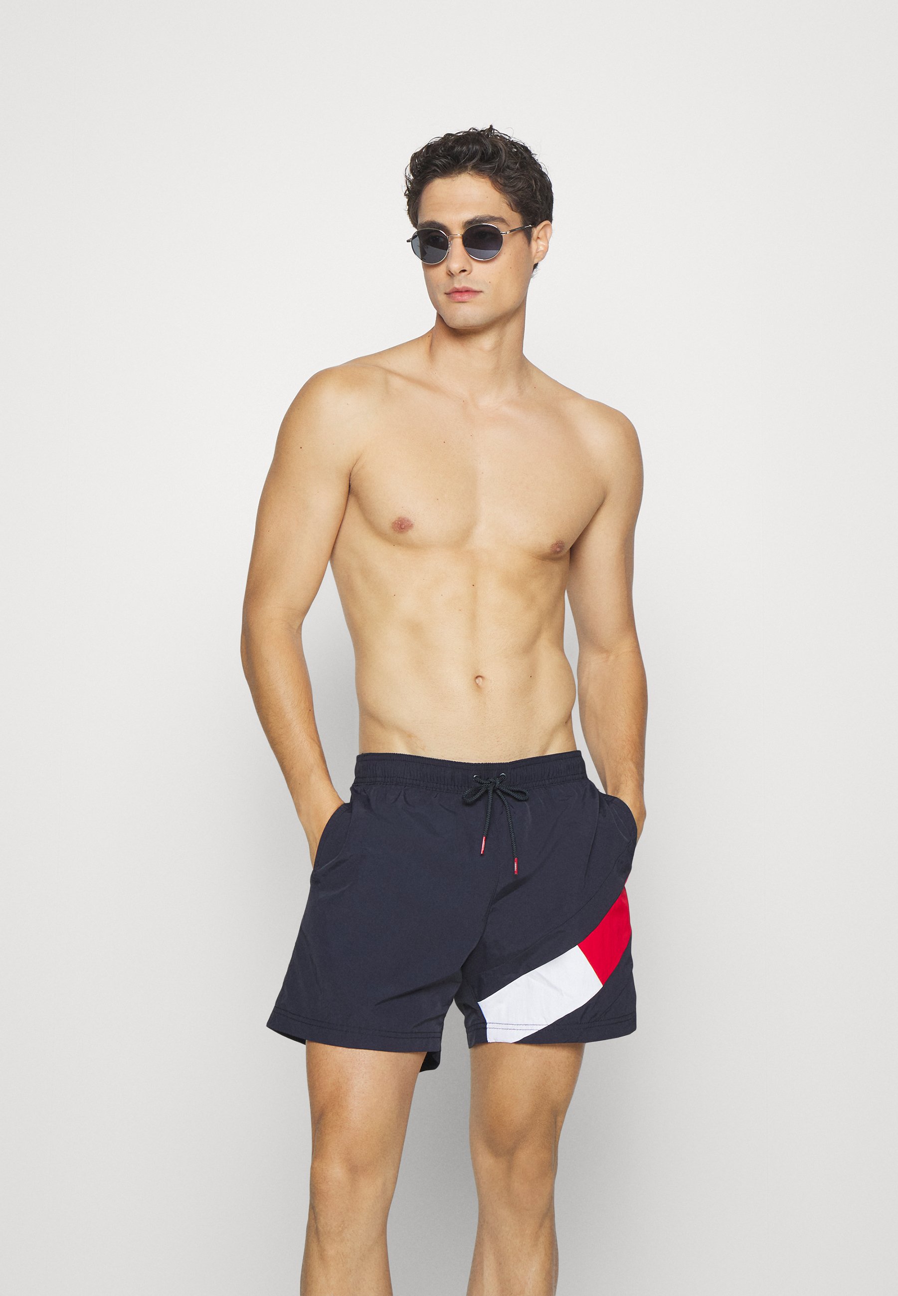 thumbnail image 2 of ZWRJDOMUM Men's Tight Swimming Trunks - Quick-Dry Board Shorts With Removable Pad 2 of 9