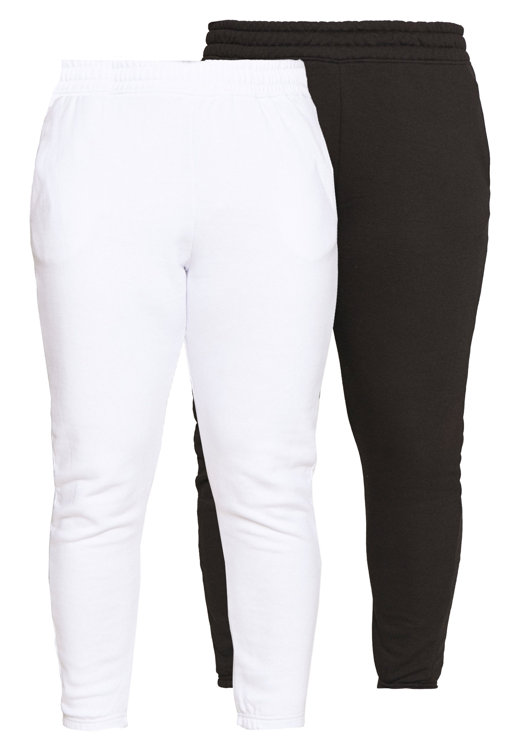 kt2TU Donna Missguided Plus JOGGER 2 PACK - Pantaloni sportivi - black/ white/nero kt2TU Donna Missguided Plus JOGGER 2 PACK - Pantaloni sportivi - black/ white/nero