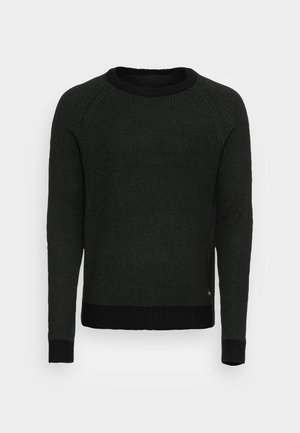 Stickad tröja - dark green