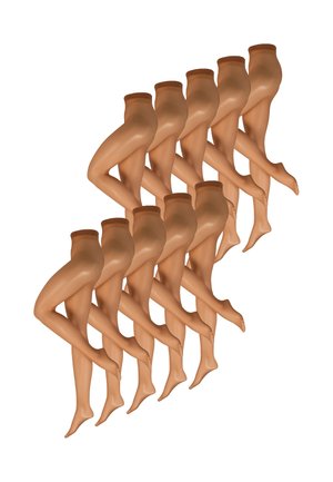 10-PACK FEIN - Collant - bronze