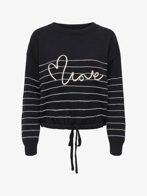 ONLY Carmakoma CARSIGNE - Strikkegenser - black