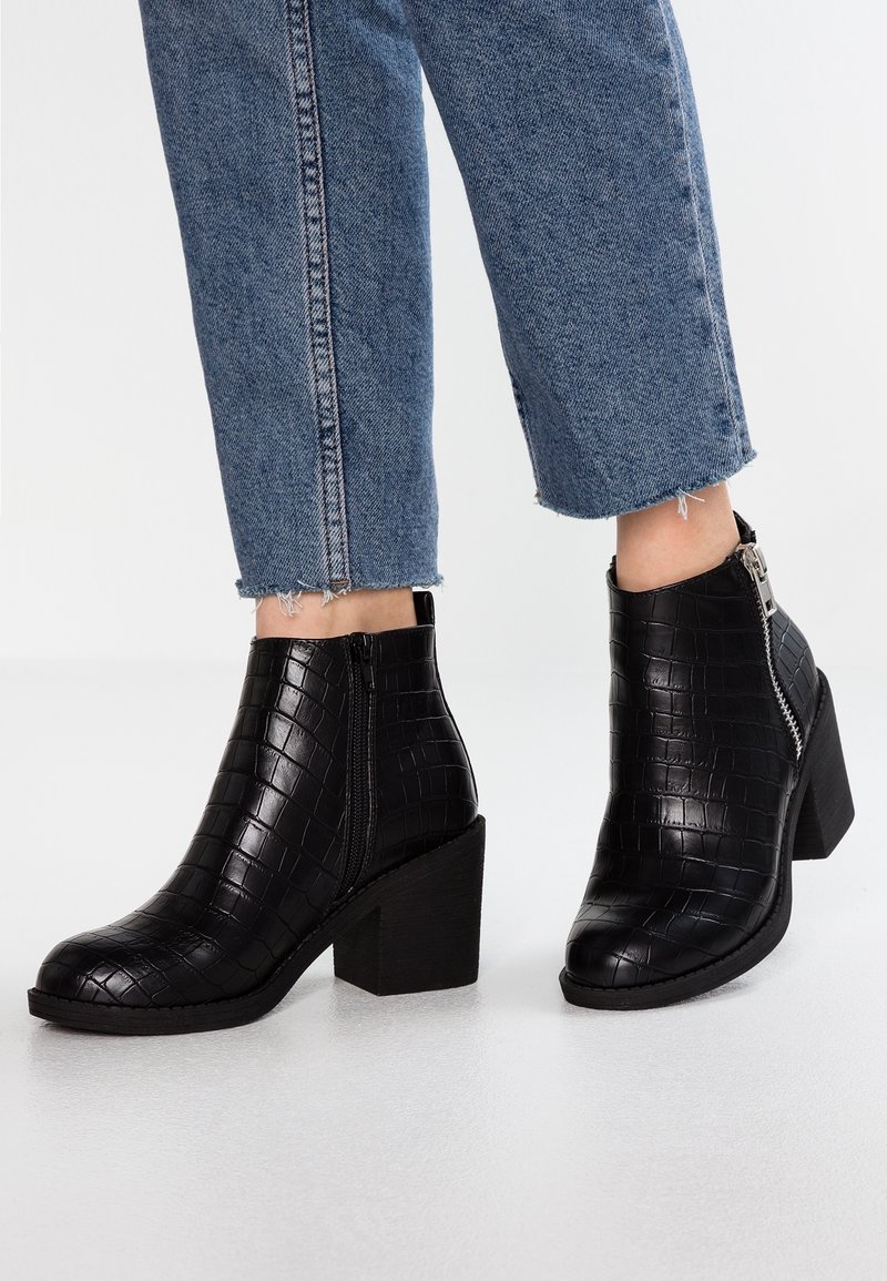 Even&Odd Boots à talons - black