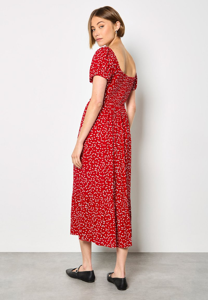 strapless open back dress Ba&sh // Red Floral Shirt Dress – VSP Consignment