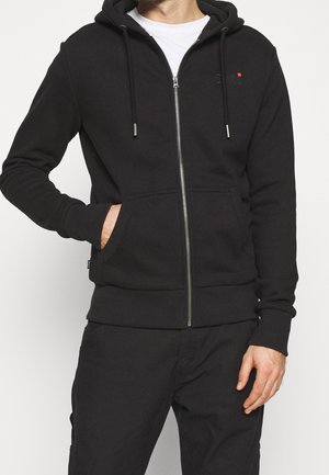 Sweater met rits - black