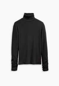 RUCHED TURTLENECK - Strikkegenser - caviar
