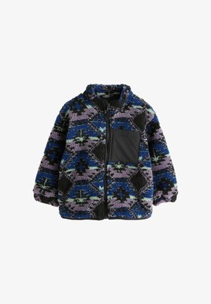 PATTERNED - Vesta od flisa - blue/purple