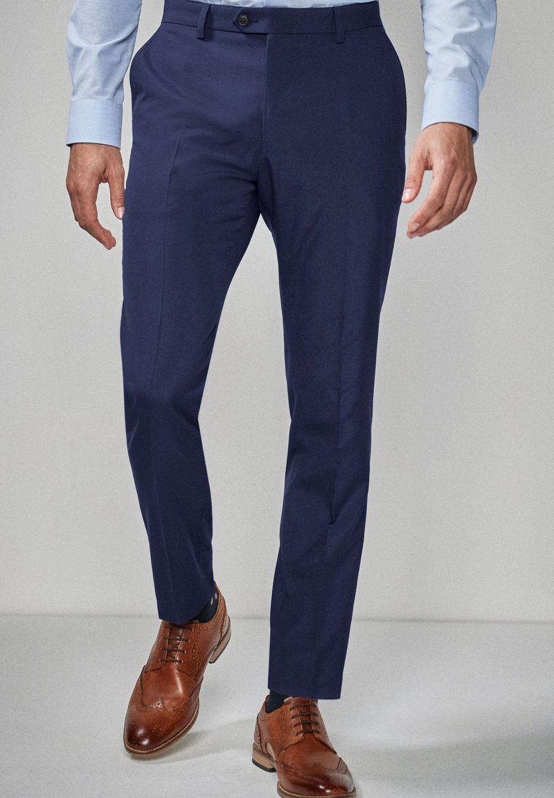Next SUIT TROUSERS SKINNY FIT - Hlače - blue