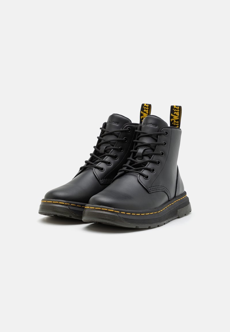 Dr. Martens Black Lace-Up Boots with Yellow Accents Dr. Martens 1460 Stud Lace up Boots | Punk Leather Boots  main image 4