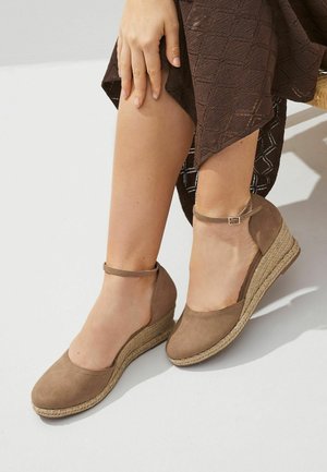 Next FOREVER COMFORT CLOSED TOE -REGULAR FIT - Obuv s klinovým podpätkom - sand