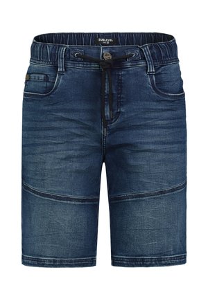 BERMUDA MIT ELASTISCHEM BUND UND KORDELZUG  - Jeans Shorts - blau